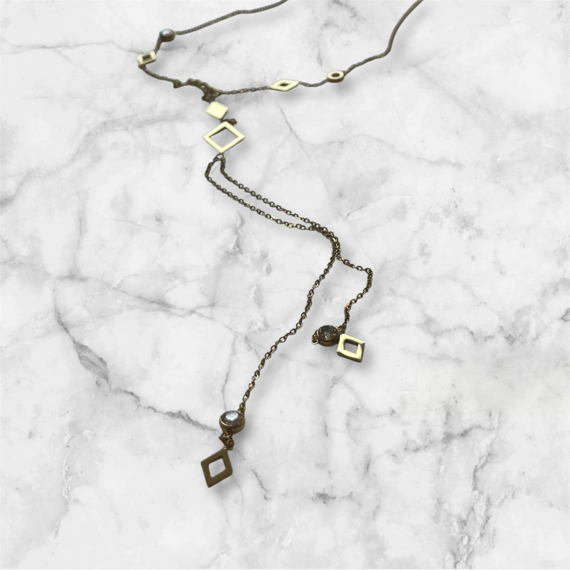 celebrytka romb + symilki 2696