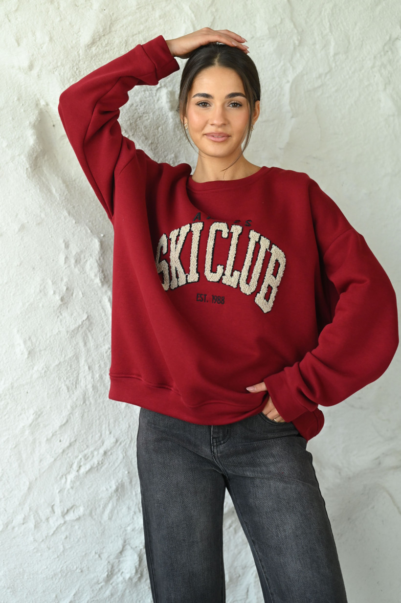 BLUZA OVERSIZE "SKI CLUB"