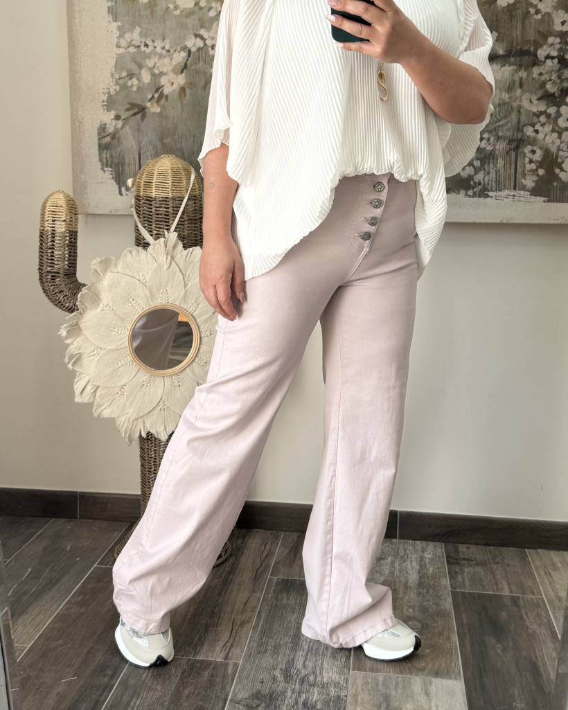 Réf 3924 Pantalon flare ROSE 36 ➡️ 48