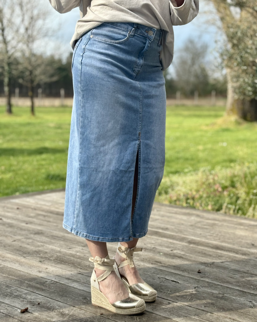 Réf 4166 Jupe en jeans 36 au 44