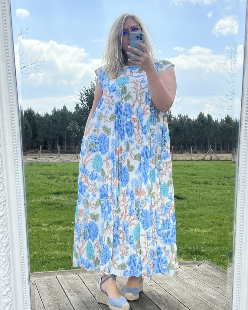 Réf 4220 Robe plissée 36 au 46