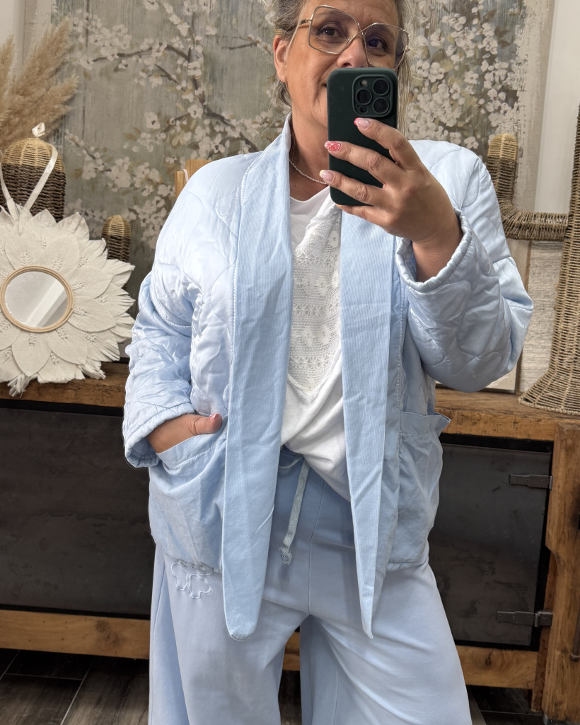 Réf 4322 Veste matelassée satinée 36 ➡️ 44petit 46