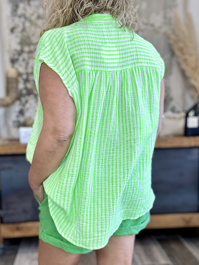 Réf 4529 - Chemise sans manches du 36 au 48