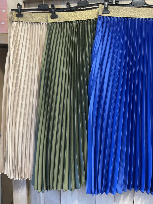 Jupe longue plissée