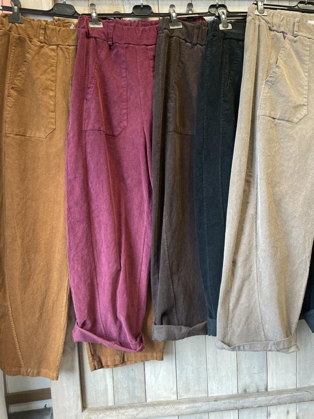 Pantalon côtelé du 38 au 46
