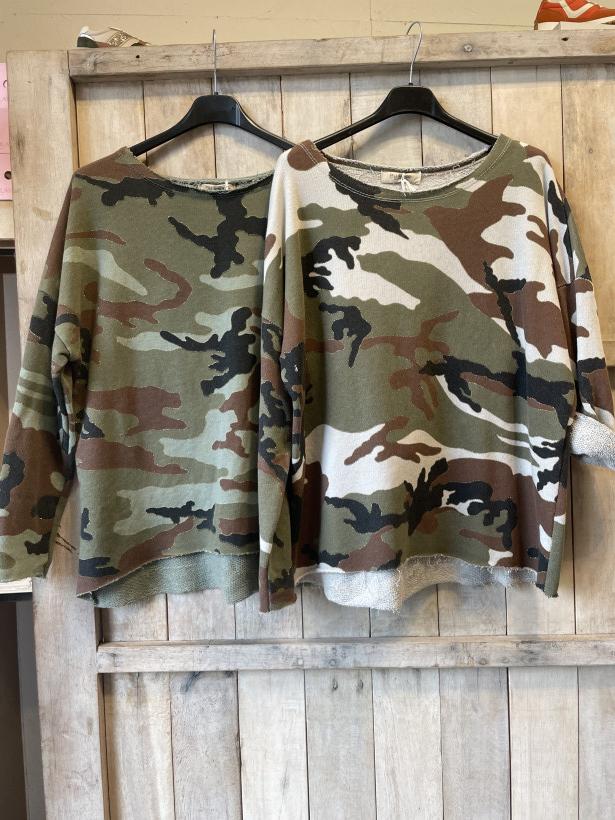 Pull camouflage du 36 au 44/46